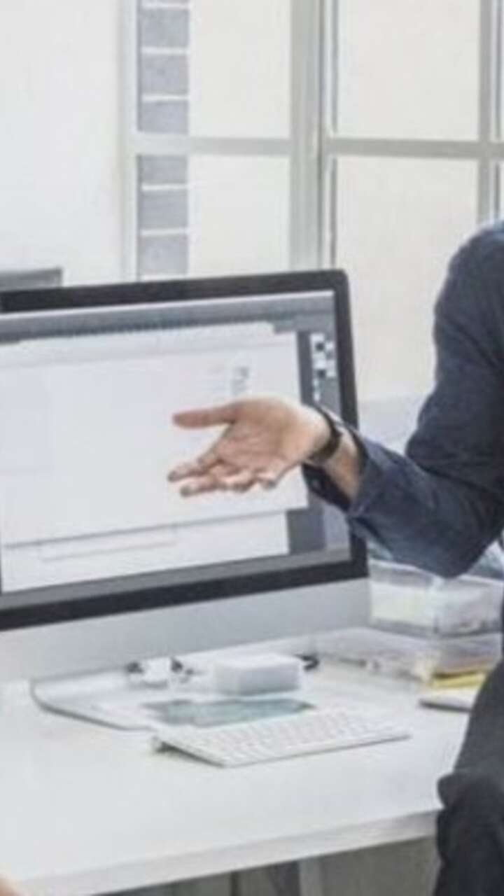 Chatting in the office