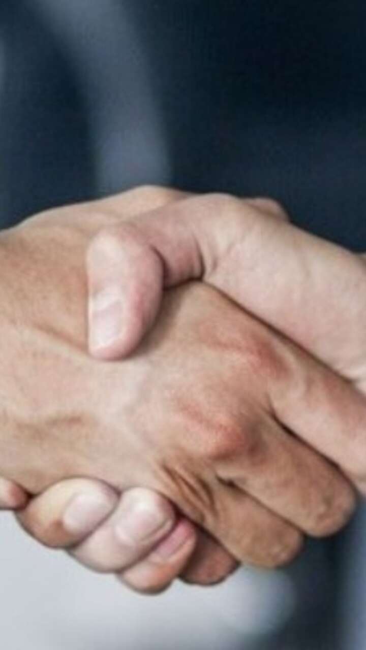 Shaking hands