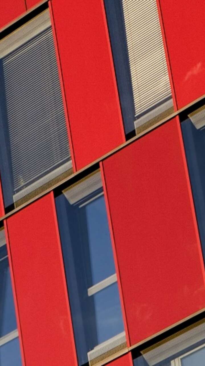 Red building