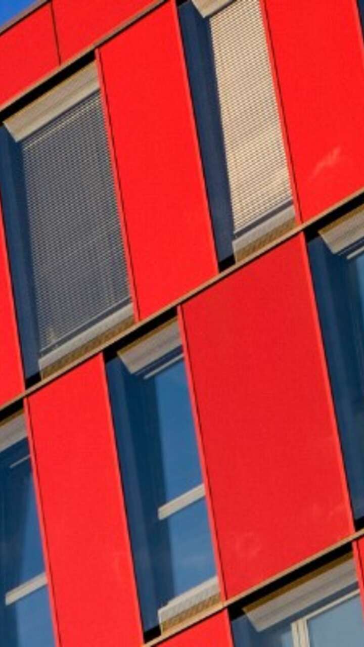 Red building