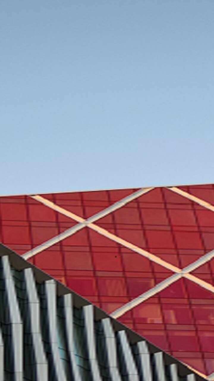 Red buildings