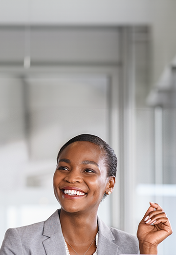 Woman smiling