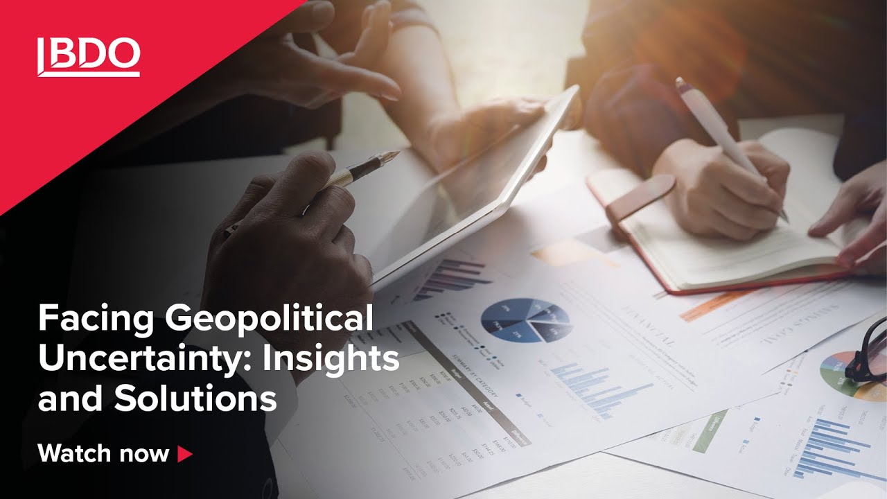 Facing geopolitcal uncertainty