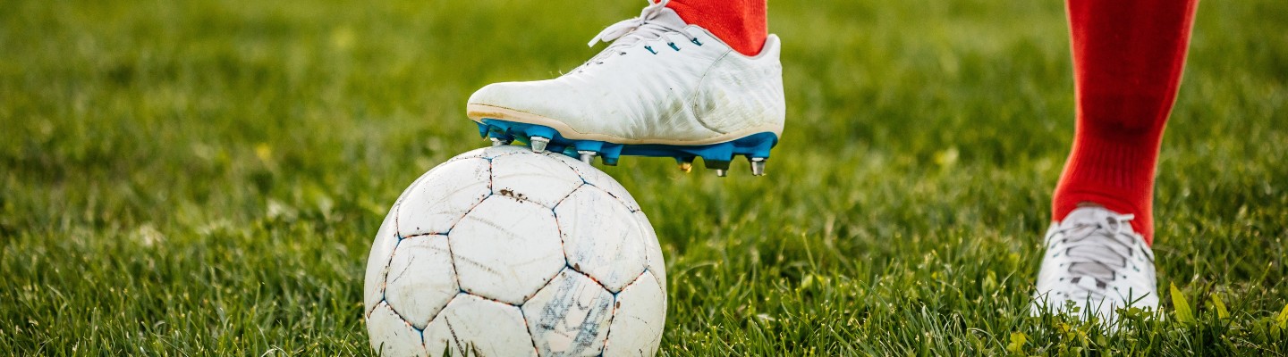 Football and red socks