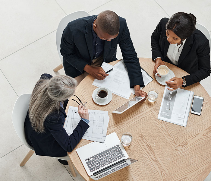 people in a meeting