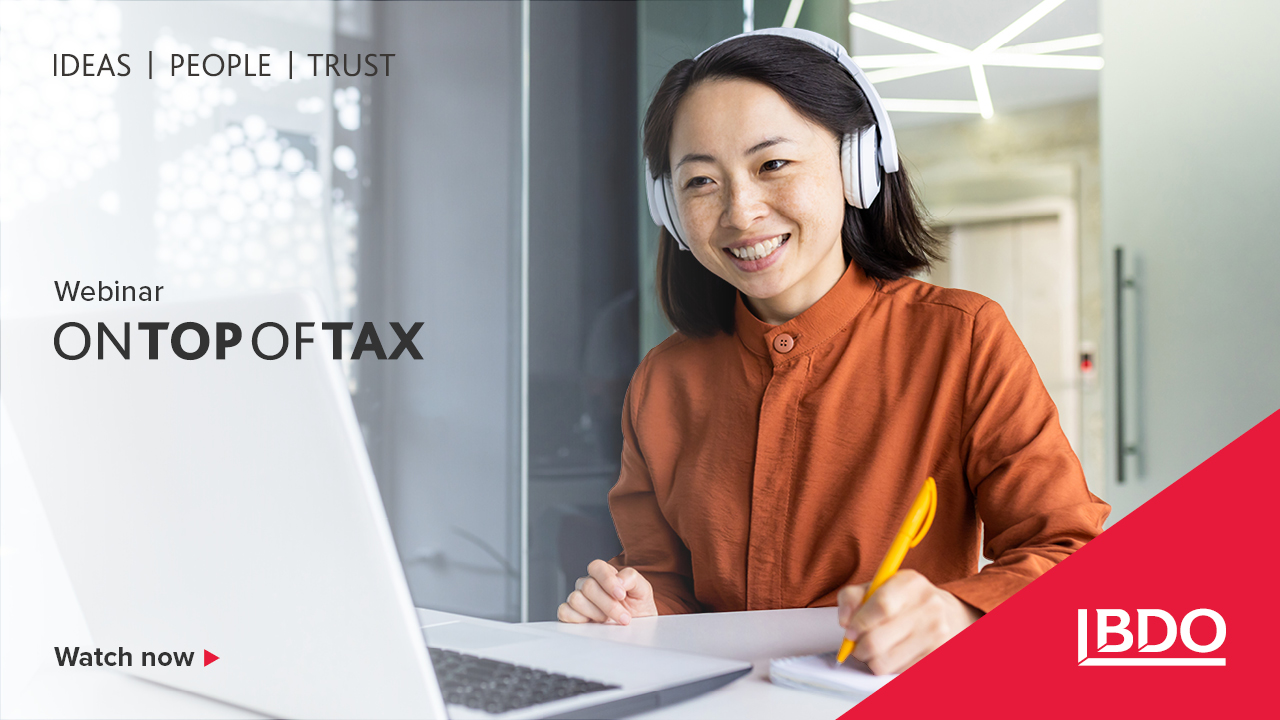 On Top of Tax Webinar Thumbnail