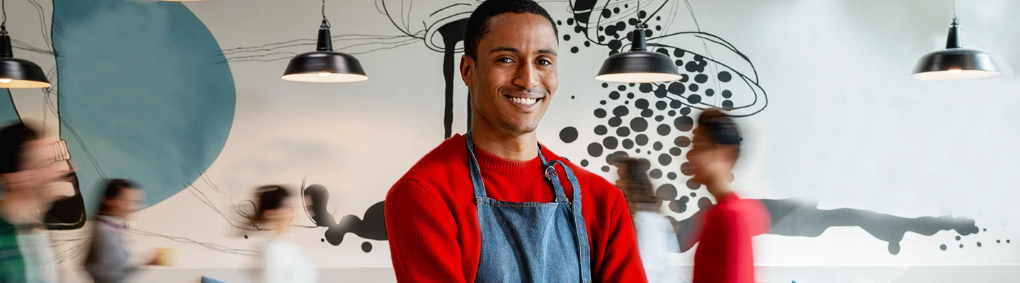 Man with apron