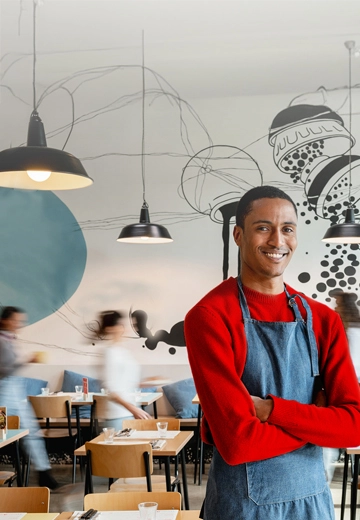 Man with apron