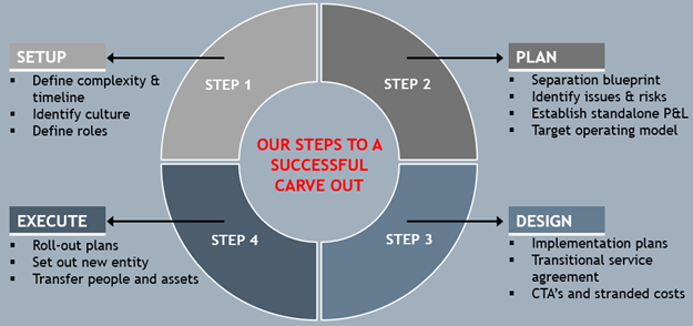 Graphic - Steps to a successful Carve out