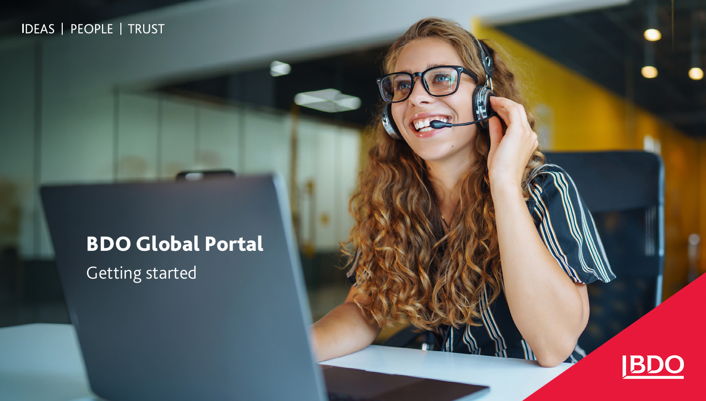 BDO Global Portal - Getting started