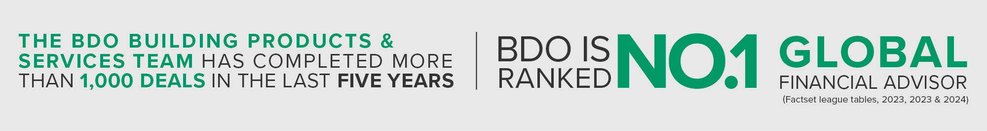 BDO Stats - Building products